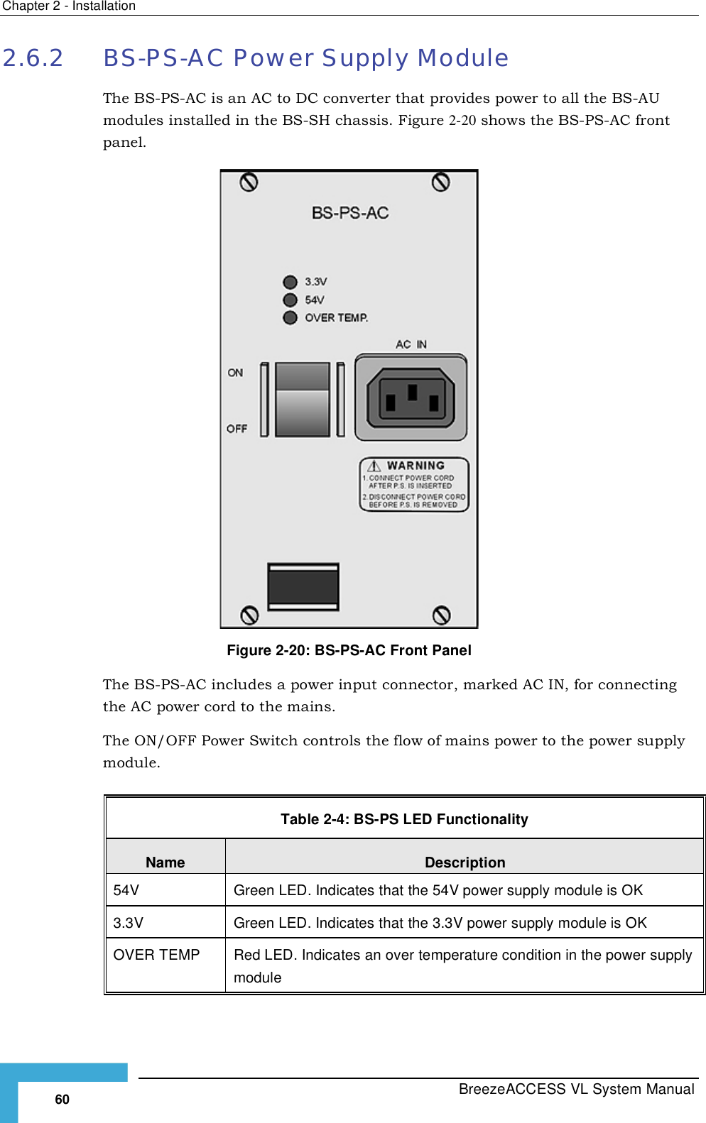 Page 86 of Alvarion Technologies VL-54C Wireless Bridge User Manual Manual 070528 DRAFT5