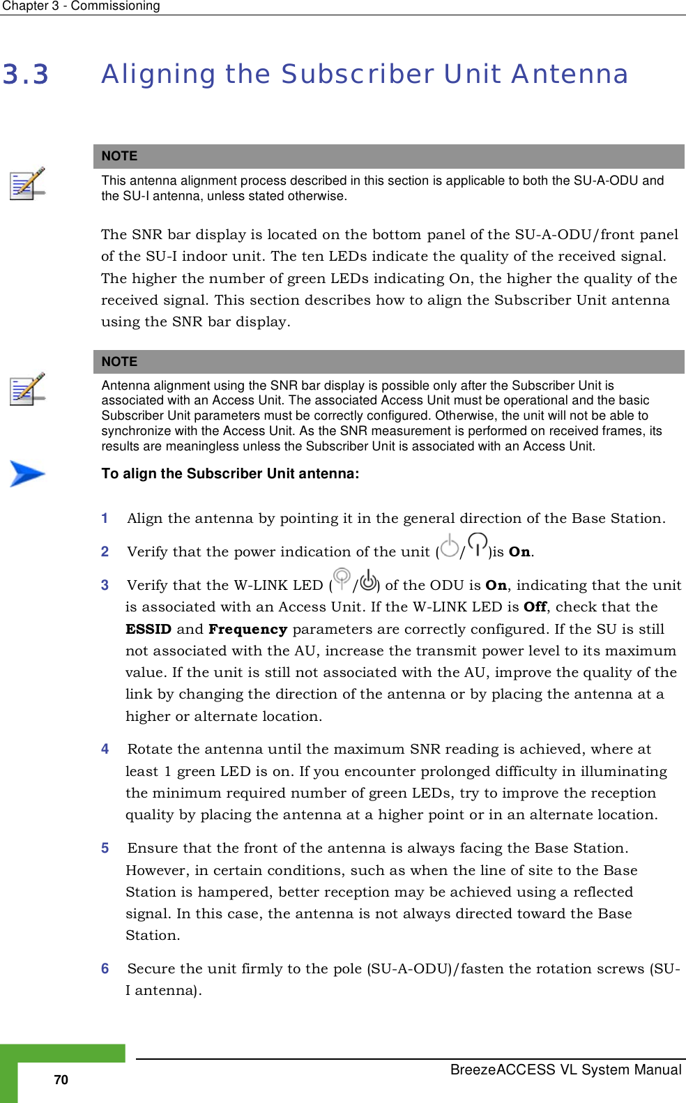 Page 96 of Alvarion Technologies VL-54C Wireless Bridge User Manual Manual 070528 DRAFT5