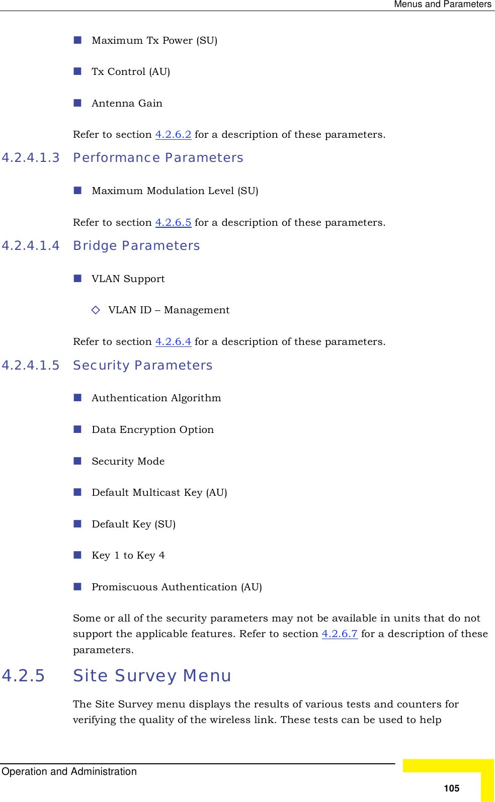 Page 31 of Alvarion Technologies VL-54C Wireless Bridge User Manual Manual 070528 DRAFT3