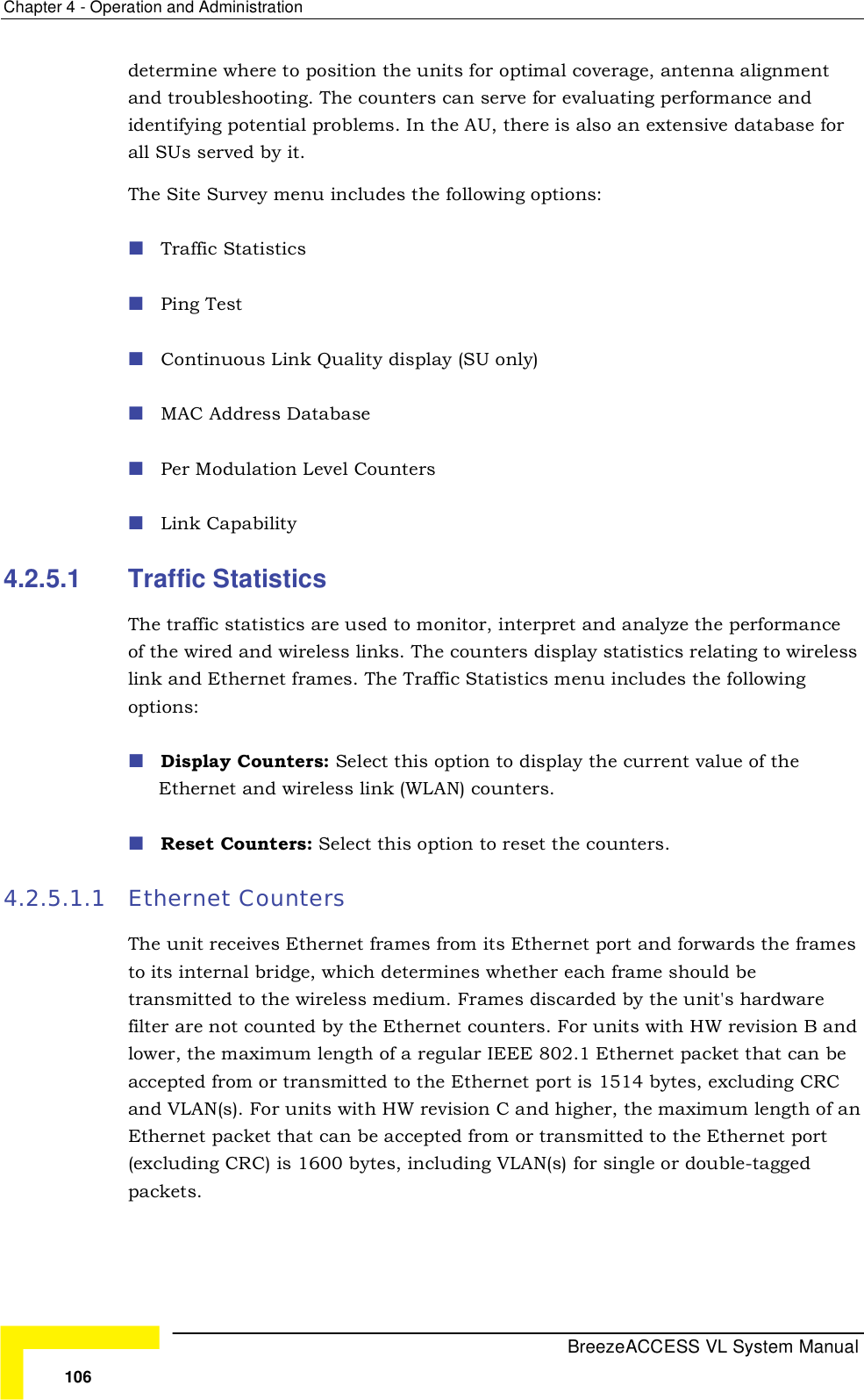 Page 32 of Alvarion Technologies VL-54C Wireless Bridge User Manual Manual 070528 DRAFT3