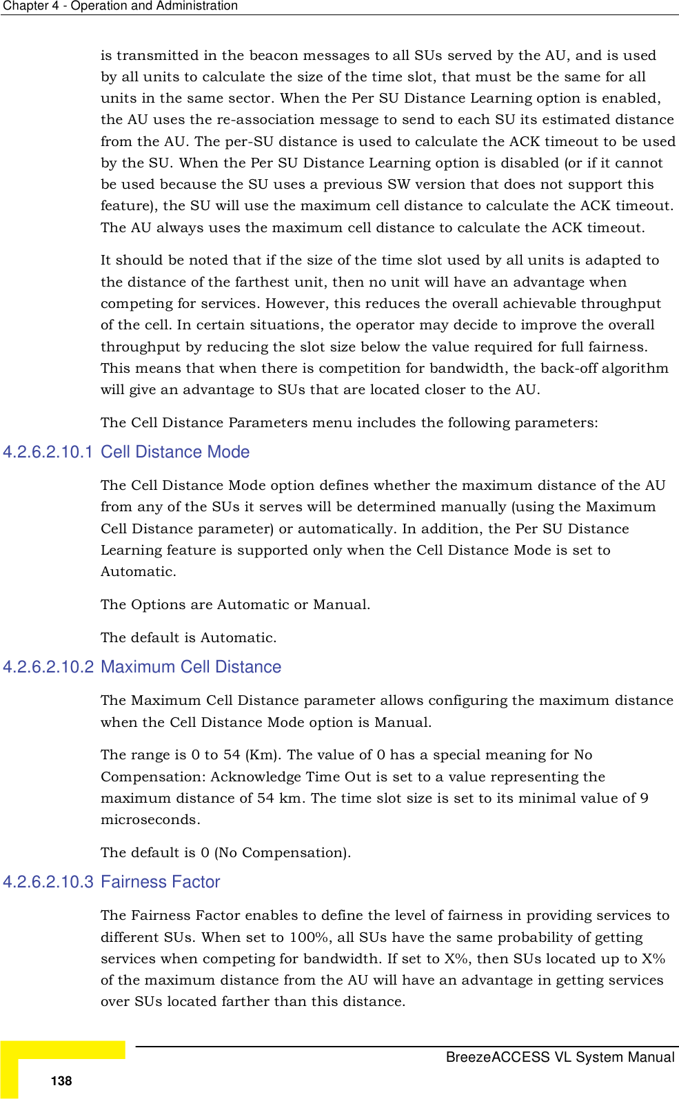 Page 64 of Alvarion Technologies VL-54C Wireless Bridge User Manual Manual 070528 DRAFT3