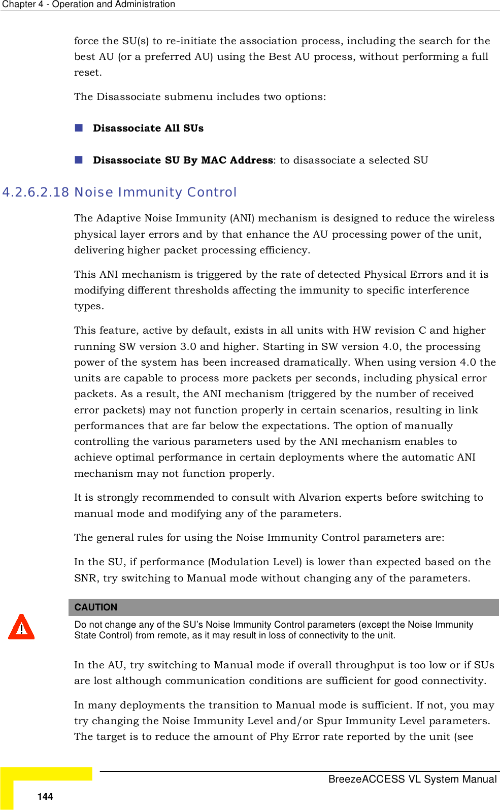 Page 70 of Alvarion Technologies VL-54C Wireless Bridge User Manual Manual 070528 DRAFT3