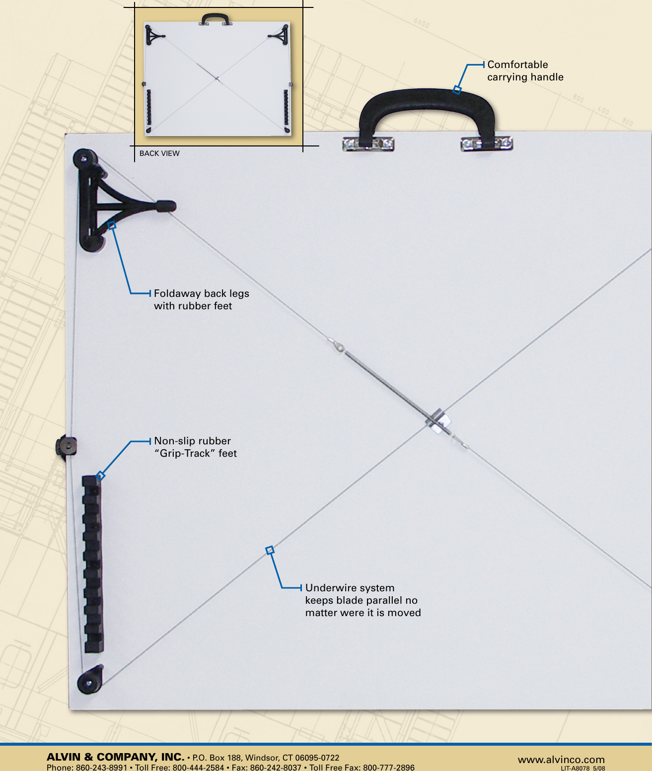 Page 2 of 2 - Alvin Alvin-Portable-Parallel-Straightedge-Board-Pxb-Users-Manual-  Alvin-portable-parallel-straightedge-board-pxb-users-manual