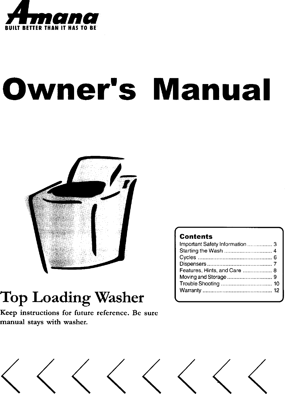 Amana ALW880QAW User Manual LAUNDRY Manuals And Guides L0407602