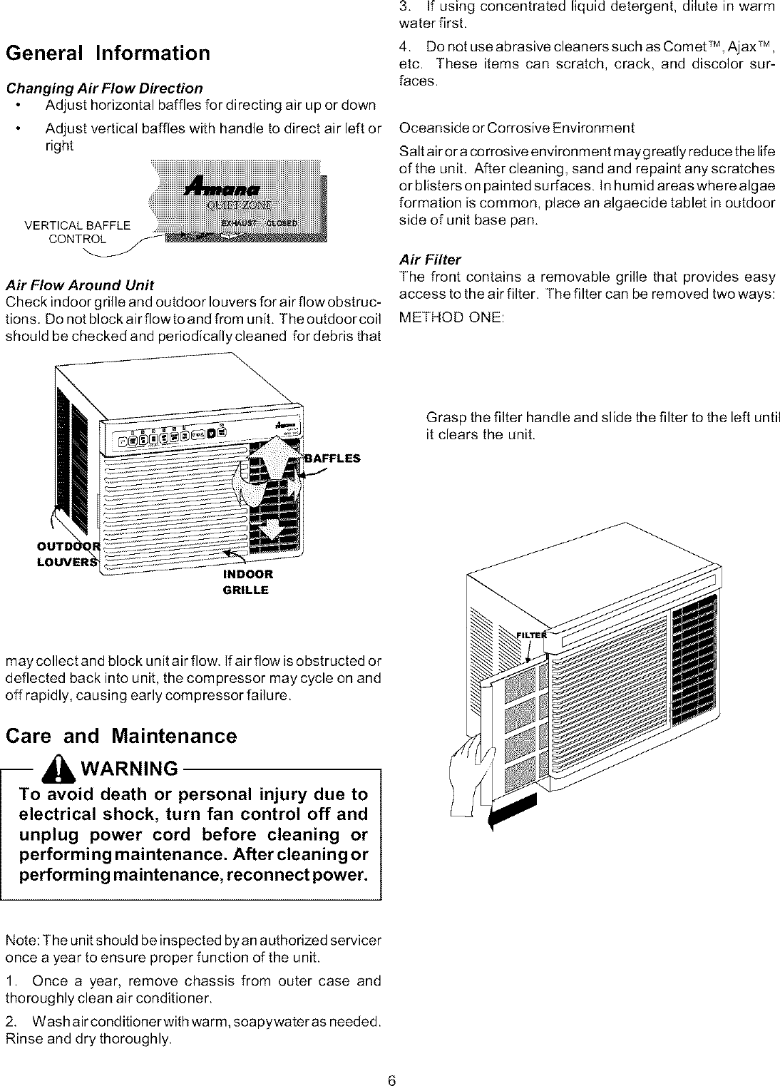 Page 6 of 8 - Amana Amana-Quiet-Zone-18M23Tb-Users-Manual-  Amana-quiet-zone-18m23tb-users-manual