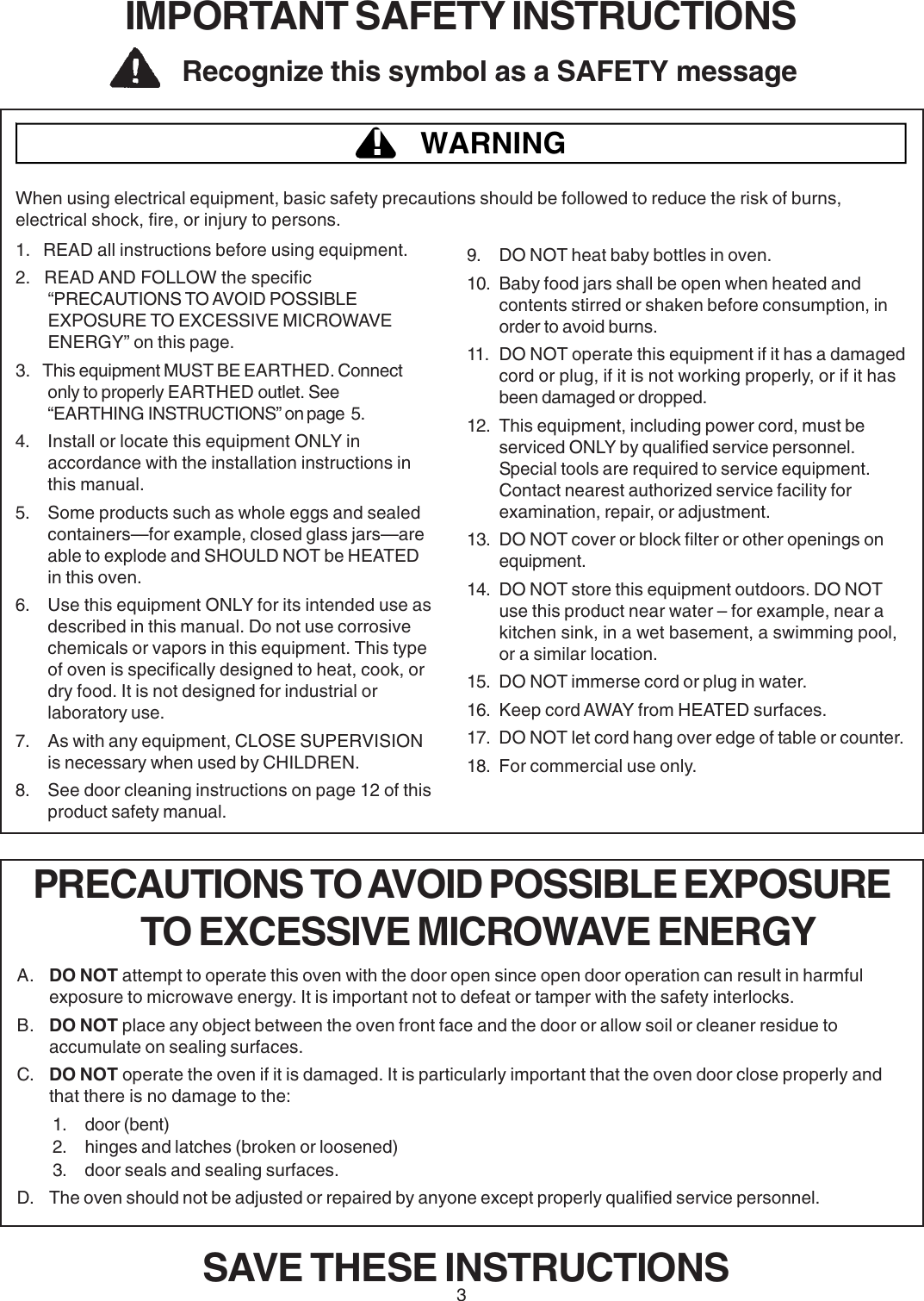 Page 3 of 12 - Amana Commercial Microwave Oven 12891401 - EN Daewoo Owner's Manual.pmd User Manual  To The De0f5fd0-0943-42a1-9ffc-c9fa1fab3534