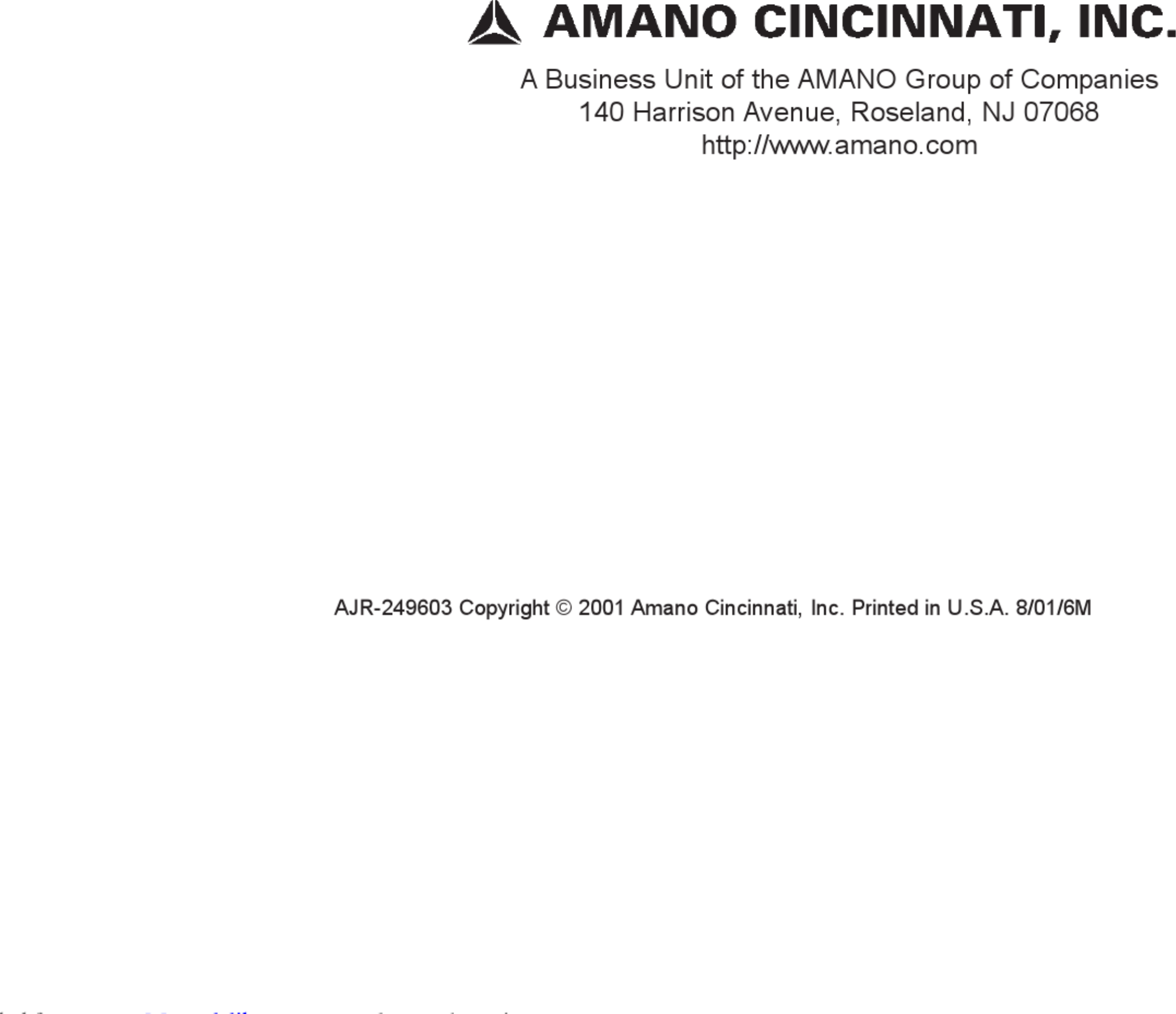 Page 12 of 12 - Amano Amano-Pix-10-User-Manual-1003291 User Manual