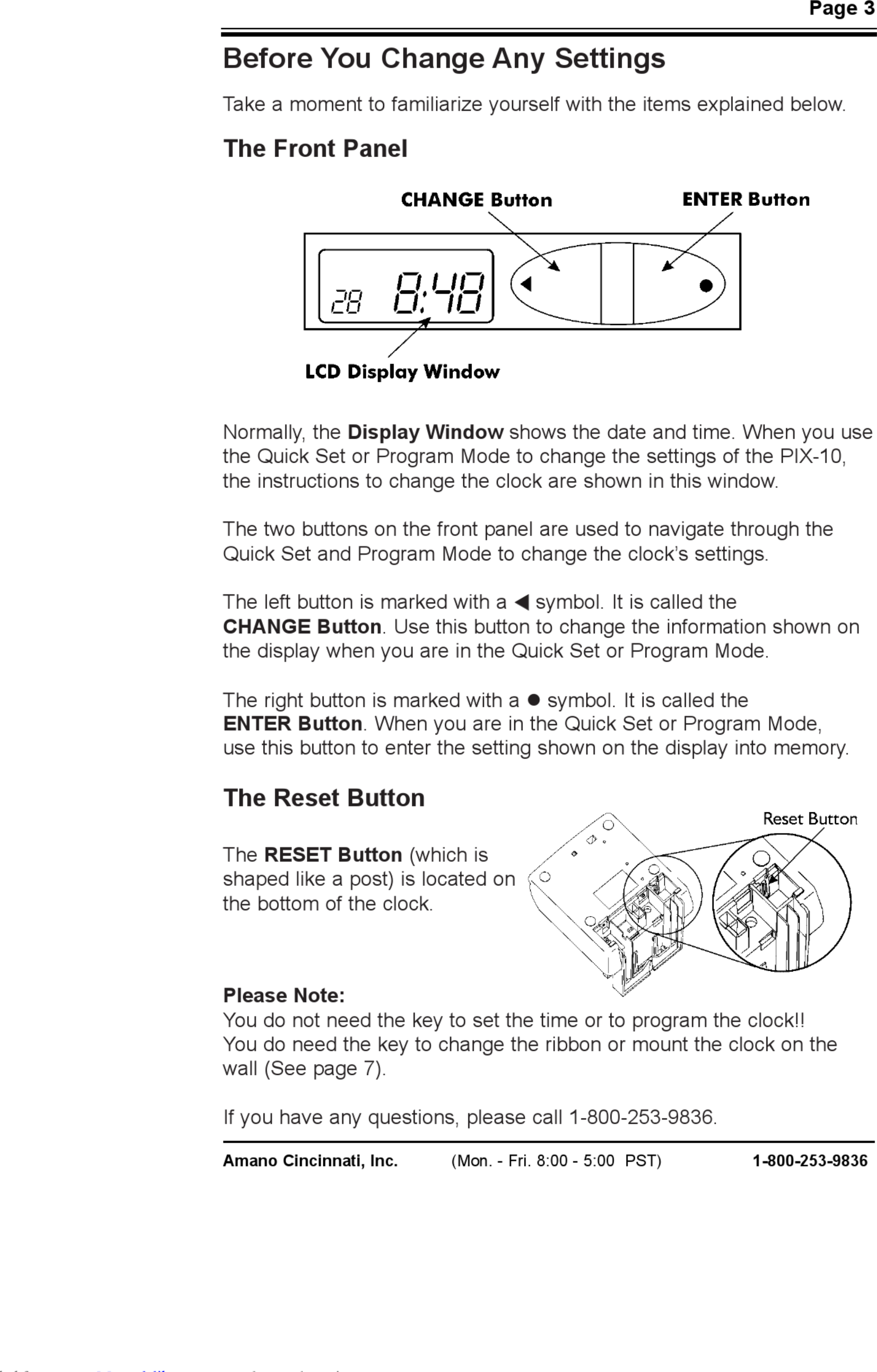 Page 5 of 12 - Amano Amano-Pix-10-User-Manual-1003291 User Manual