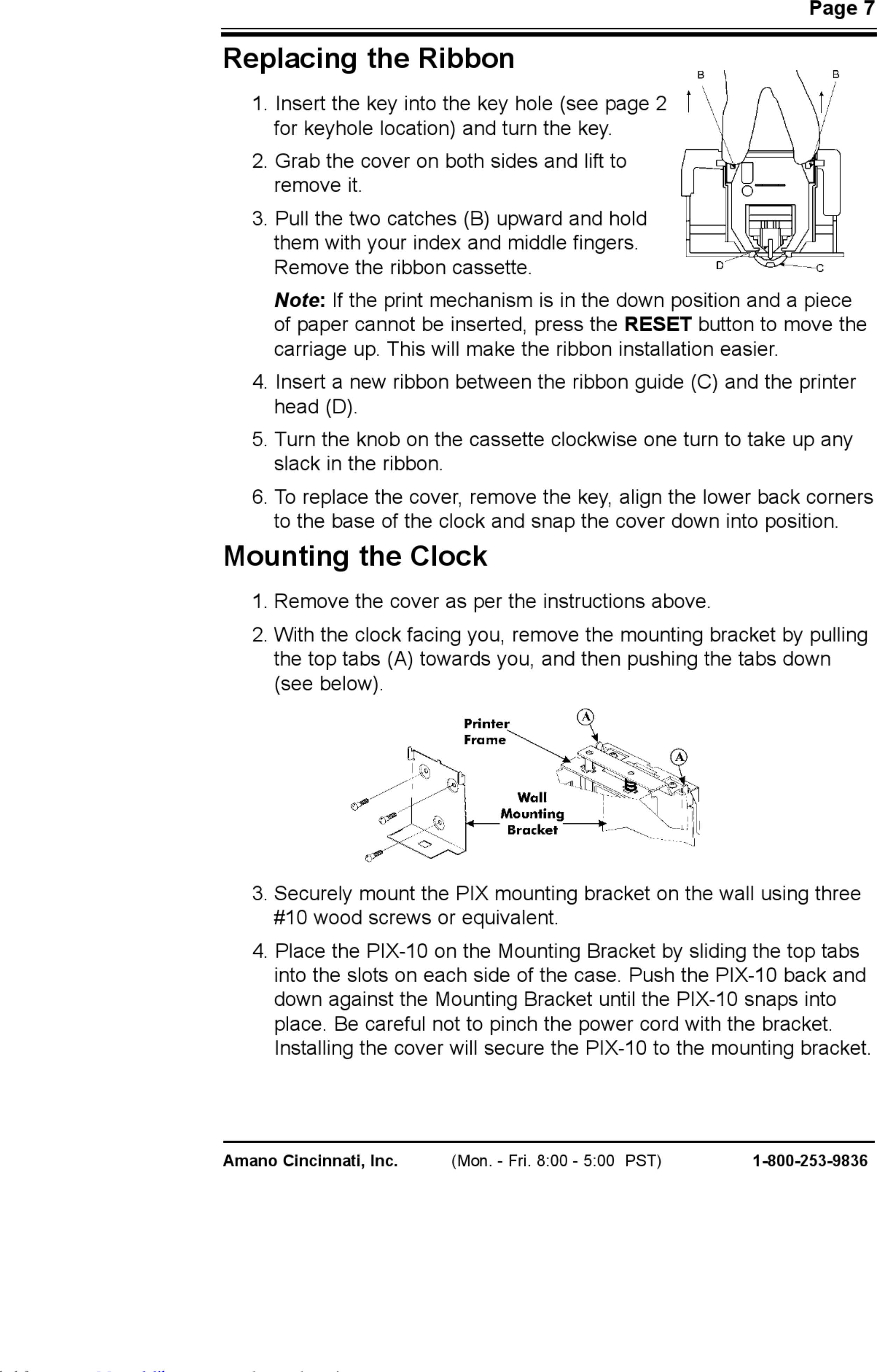 Page 9 of 12 - Amano Amano-Pix-10-User-Manual-1003291 User Manual