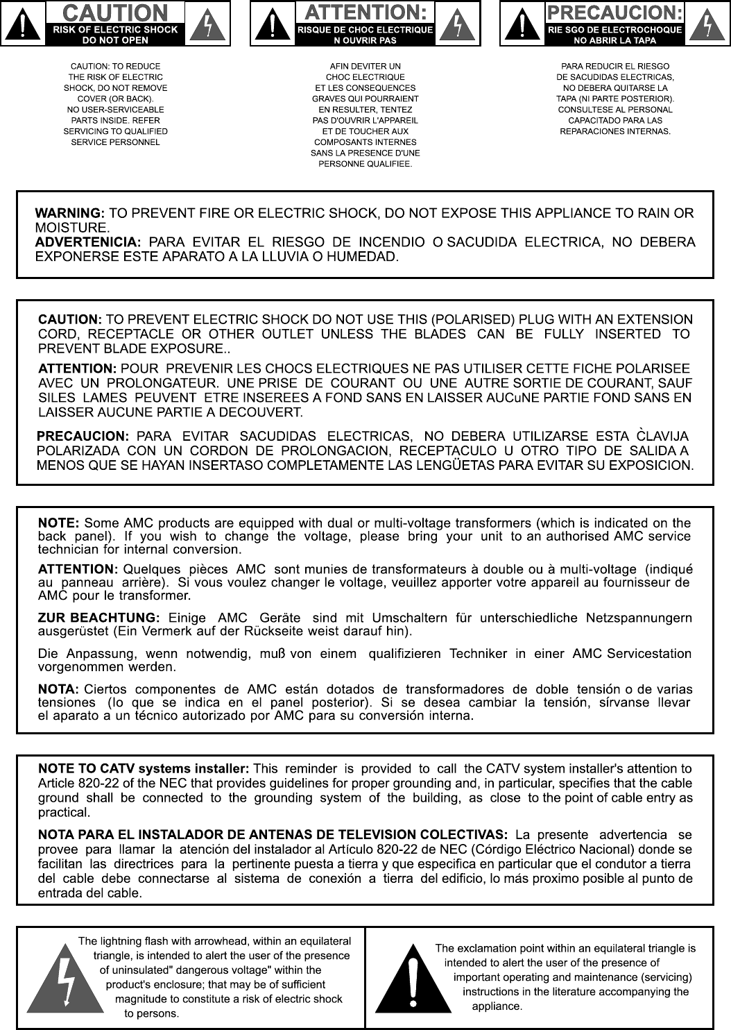 Page 2 of 11 - Amc Amc-S84D-Users-Manual-  Amc-s84d-users-manual