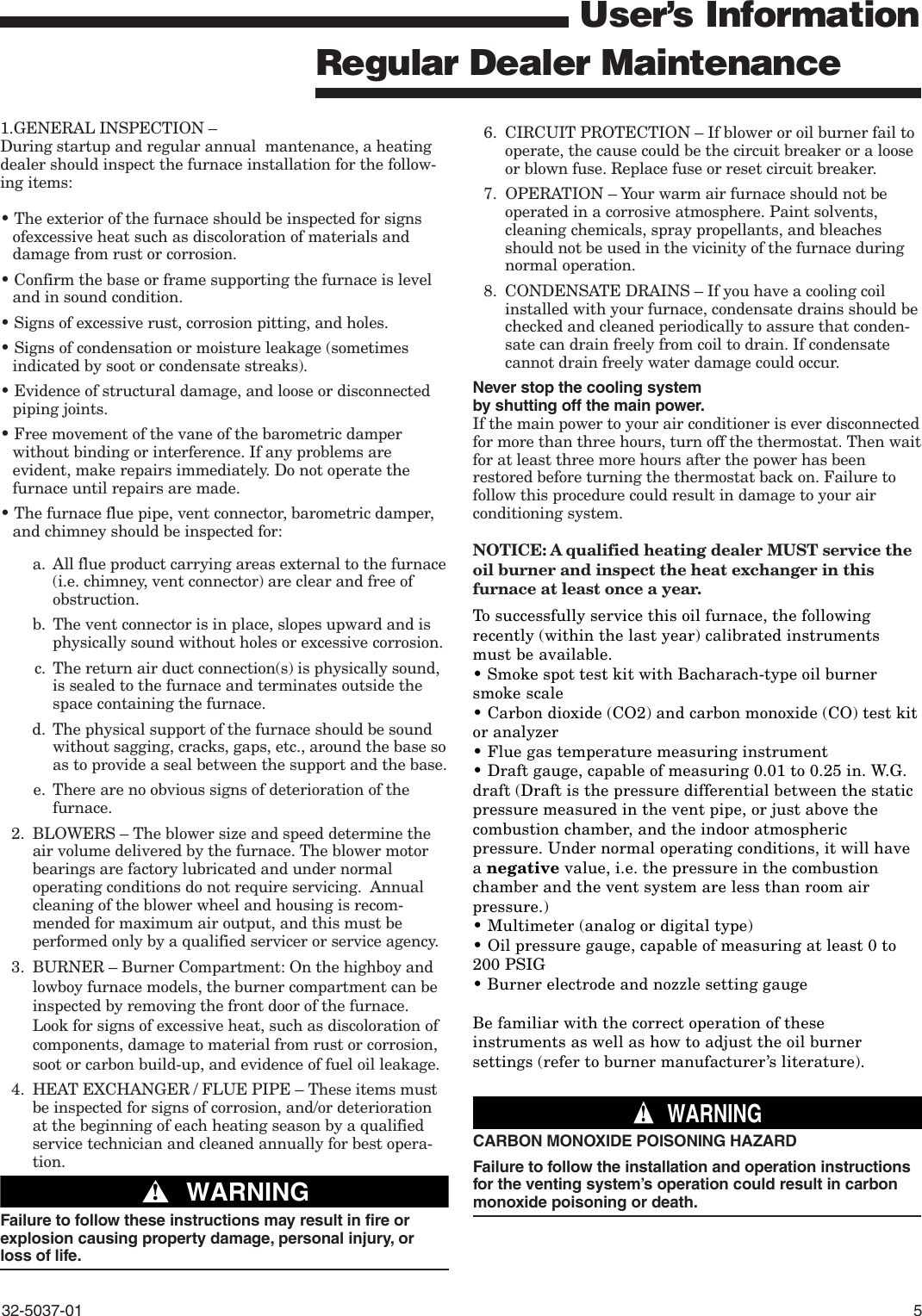 Page 5 of 8 - American-Standard American-Standard-32-5037-01-Users-Manual- 32-5037-01 American-standard-32-5037-01-users-manual