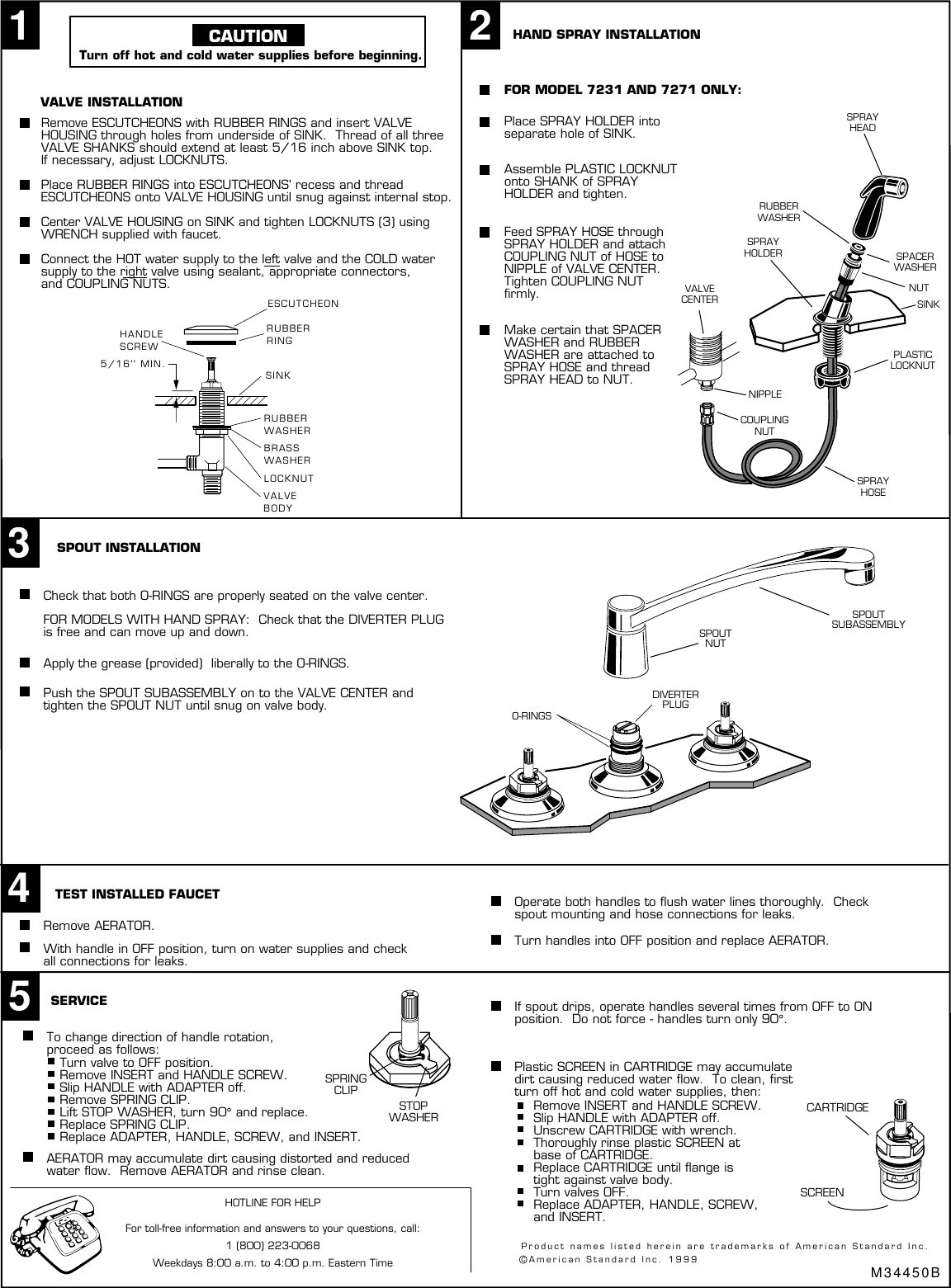 Page 2 of 2 - American-Standard American-Standard-Amarilis-Heritage-Kitchen-Faucet-8280-Users-Manual- M34450B HERT KITCHEN BTM MT  American-standard-amarilis-heritage-kitchen-faucet-8280-users-manual