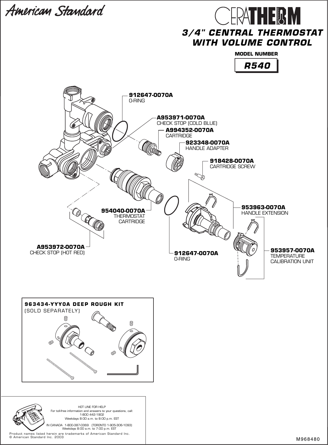 American Standard Ceratherm T050 210 Users Manual Ceratherm_T050111