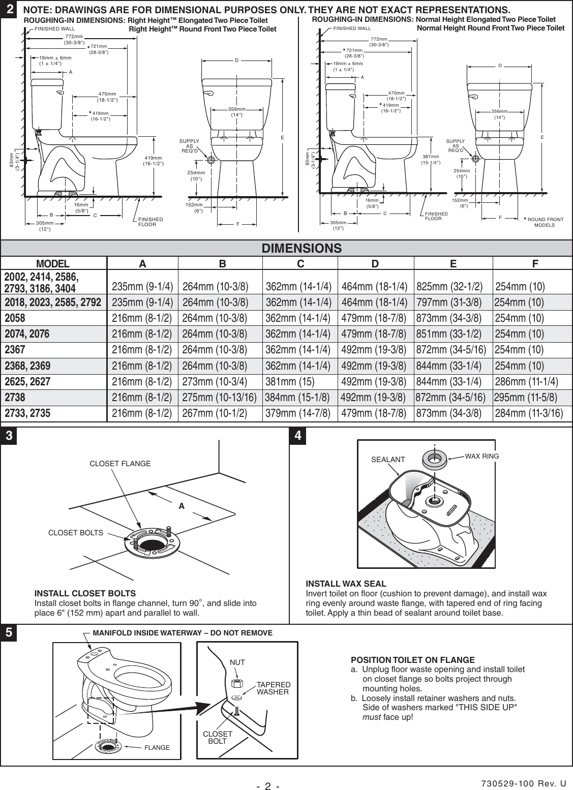 Page 2 of 5 - American-Standard American-Standard-Champion-4-2018-Users-Manual- 730529-champion-en  American-standard-champion-4-2018-users-manual