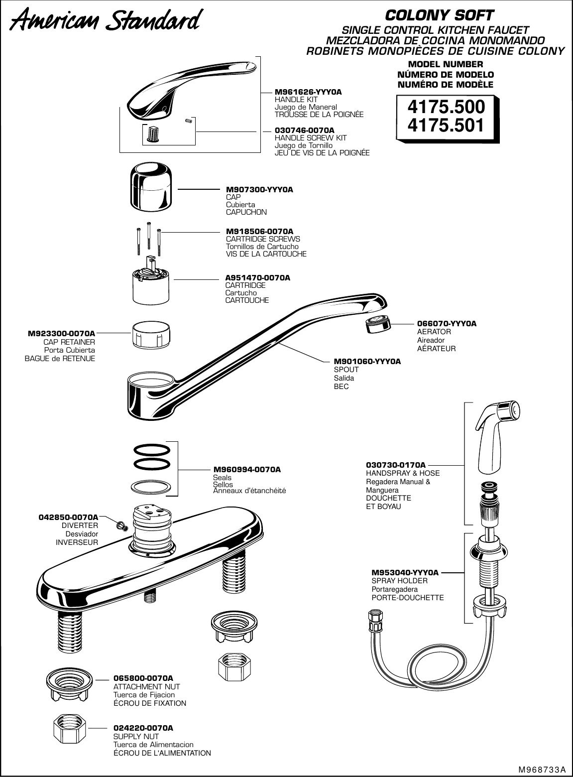 Page 3 of 3 - American-Standard American-Standard-Colony-Soft-4175-500-Users-Manual- M968733A Colny Soft Ktn Sgl Lvr  American-standard-colony-soft-4175-500-users-manual