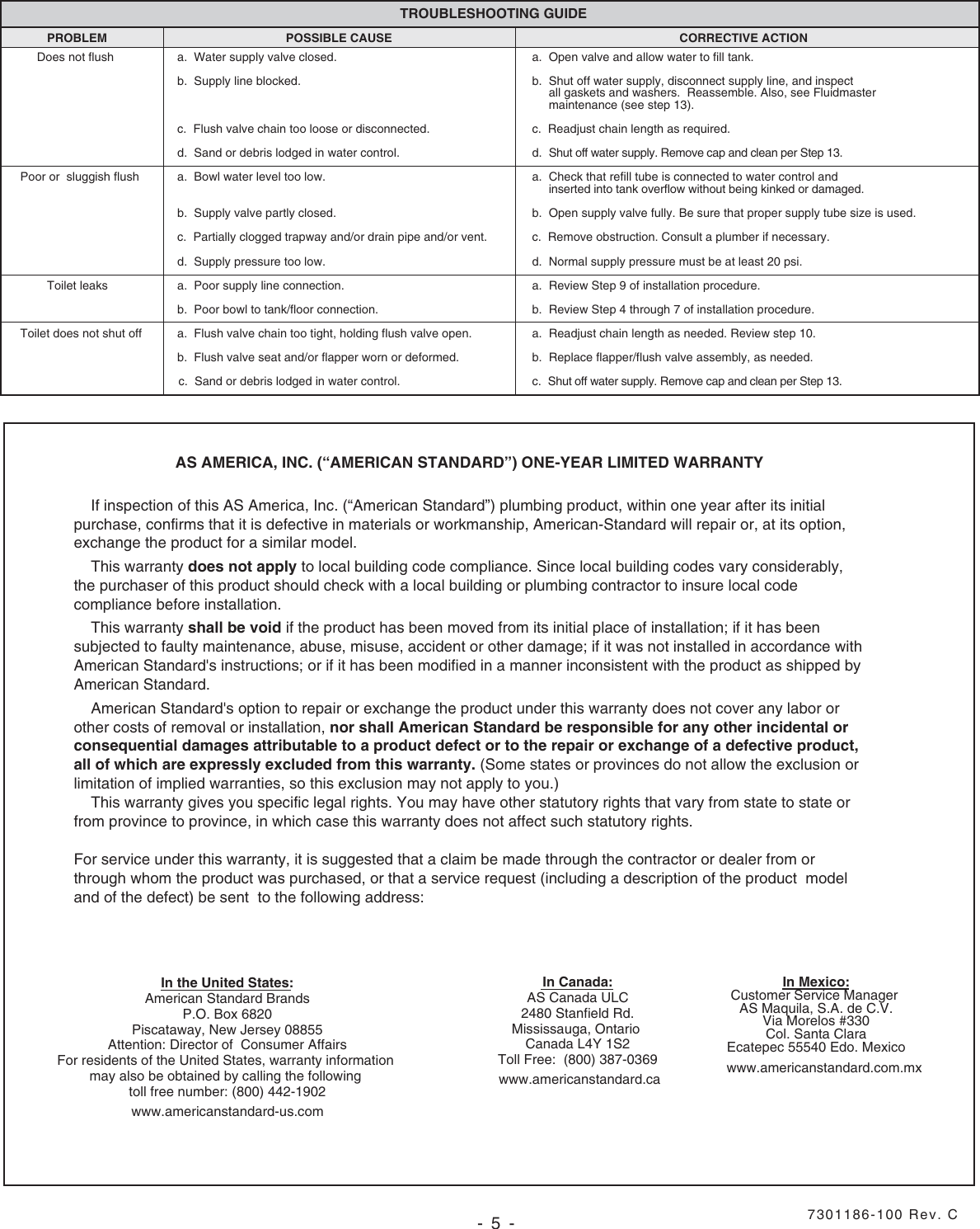 Page 5 of 5 - American-Standard American-Standard-Ranaissance-El-Total-Toilet-2446-Users-Manual- 7301186-100-ren2446_colony-en  American-standard-ranaissance-el-total-toilet-2446-users-manual