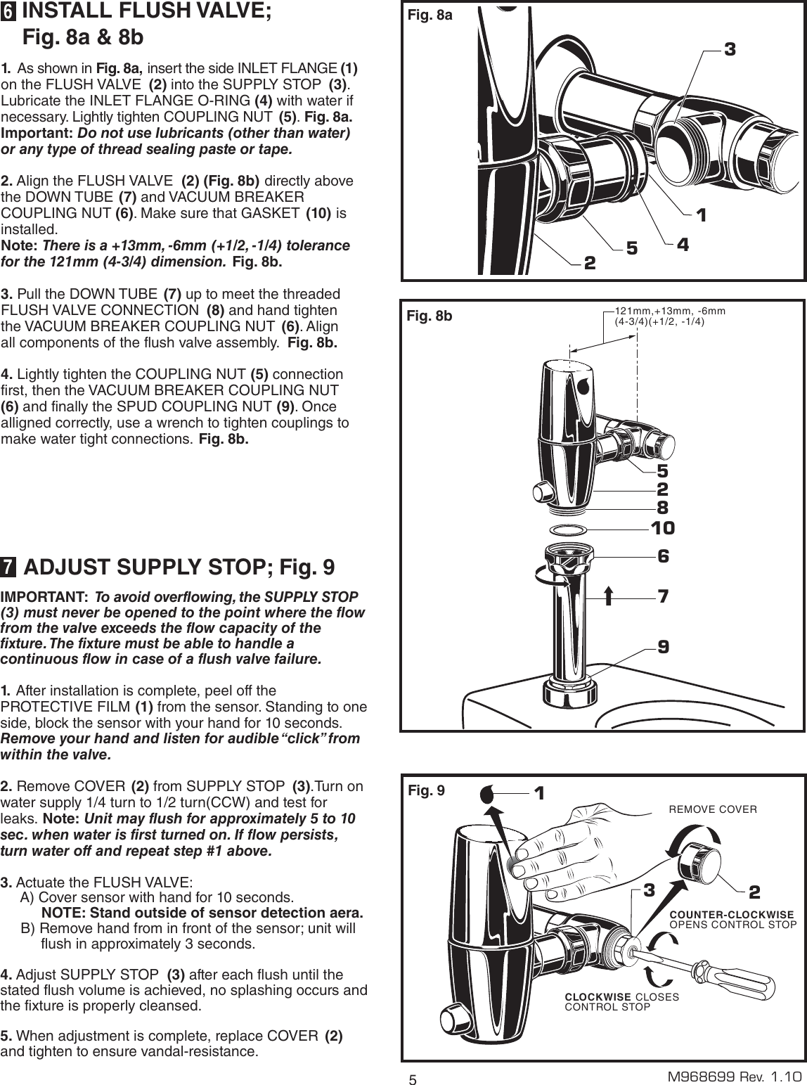 Page 6 of 9 - American-Standard American-Standard-Selectronic-6065-121-Users-Manual-  American-standard-selectronic-6065-121-users-manual