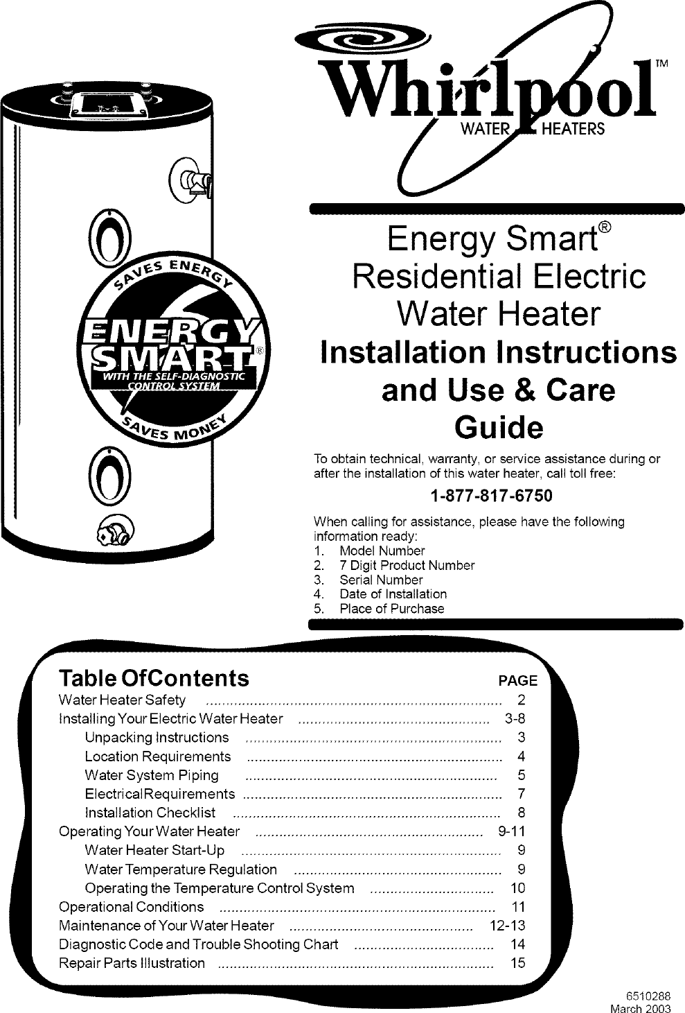 American Water Heaters EE12340H045DV User Manual HEATER Manuals And