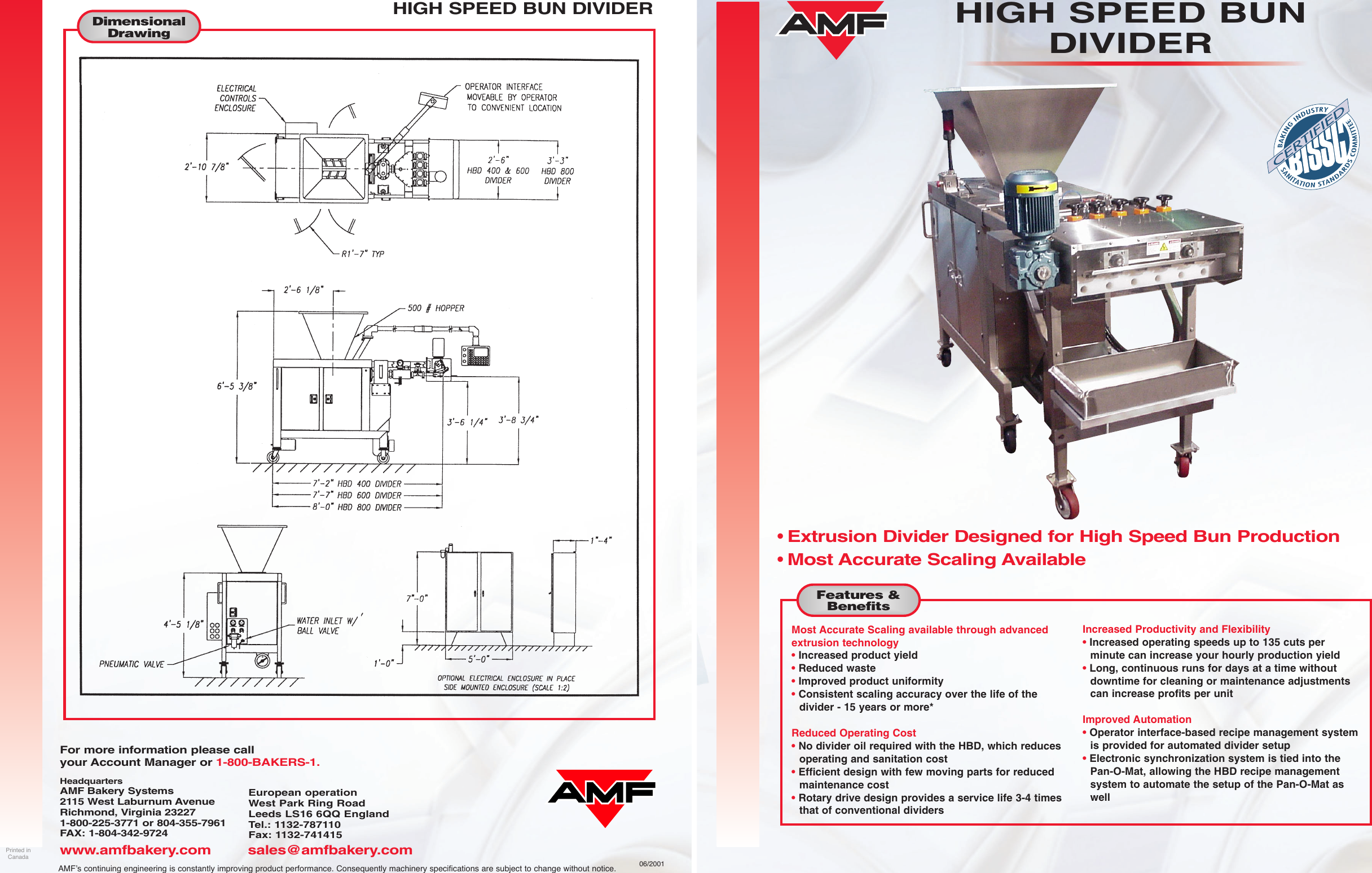 Page 1 of 4 - Amf Amf-High-Speed-Bun-Divider-Users-Manual- HIGH SPEED BUN DIVIDER  Amf-high-speed-bun-divider-users-manual