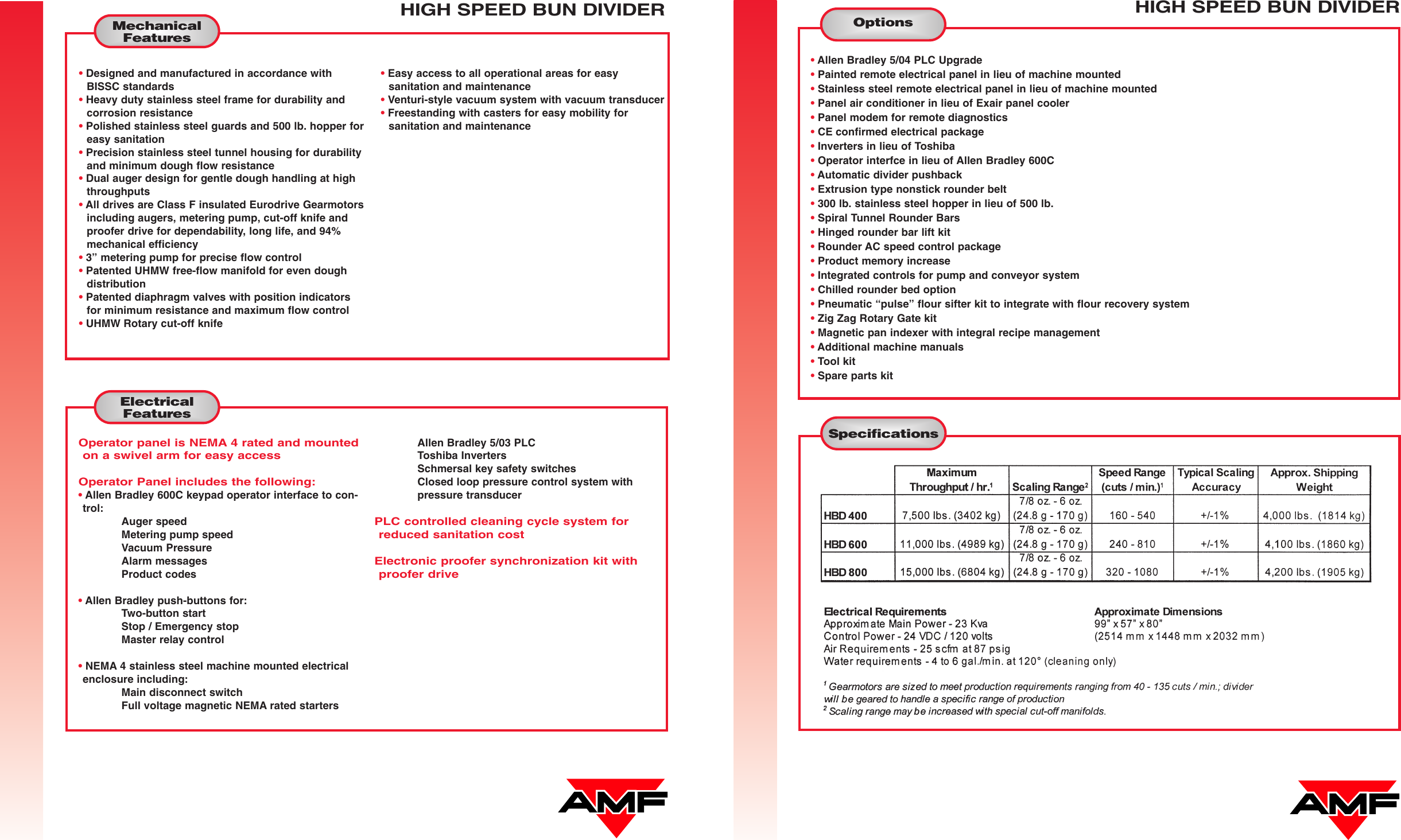 Page 2 of 4 - Amf Amf-High-Speed-Bun-Divider-Users-Manual- HIGH SPEED BUN DIVIDER  Amf-high-speed-bun-divider-users-manual