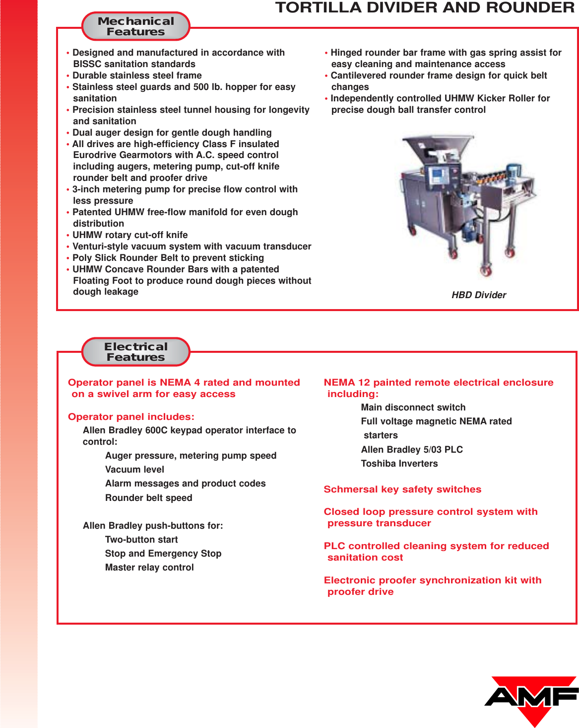 Page 2 of 4 - Amf Amf-Tortilla-Divider-And-Rounder-System-Users-Manual- 0200TO~1 IMACOM 3.31  Amf-tortilla-divider-and-rounder-system-users-manual