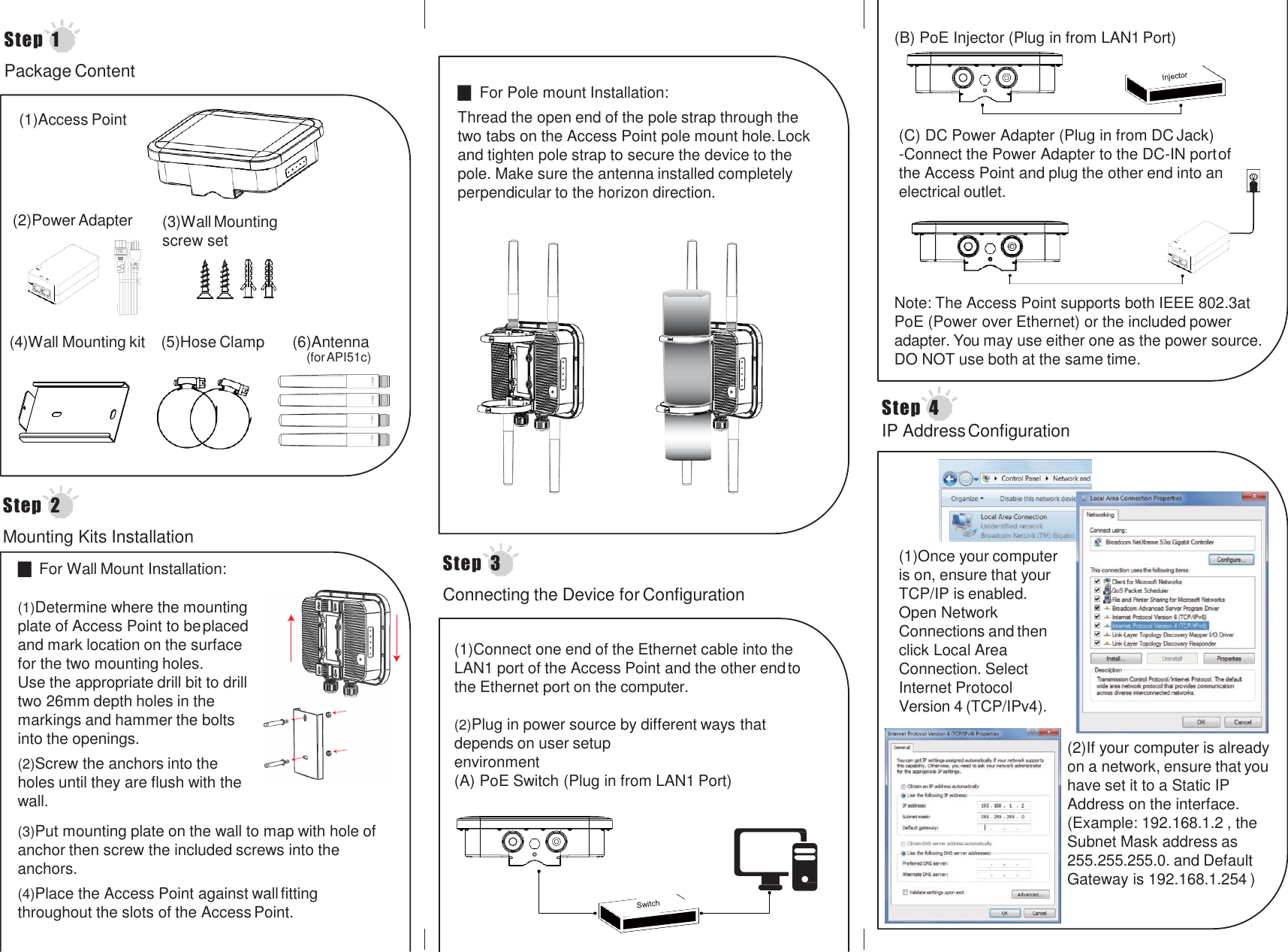 Page 2 of Amigo Technology API50C Ruggedized Access Point User Manual API5XC QIG 0227 4                   