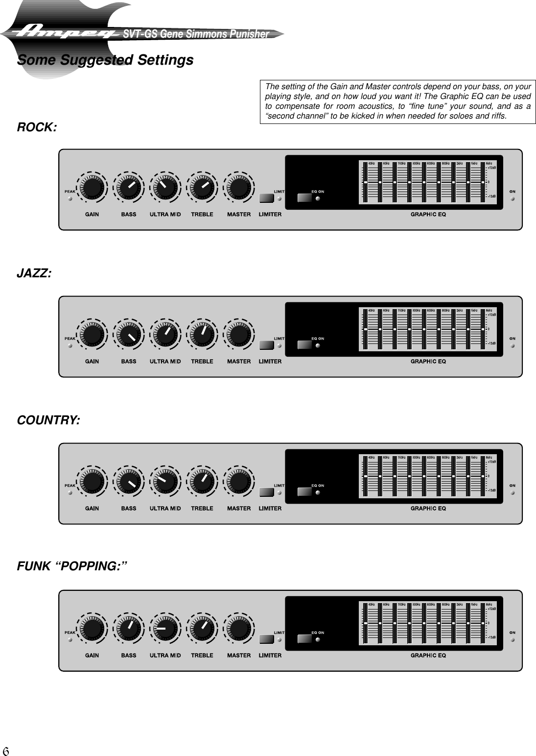 Page 6 of 8 - Ampeg Ampeg-Svt-Gs-Users-Manual-  Ampeg-svt-gs-users-manual