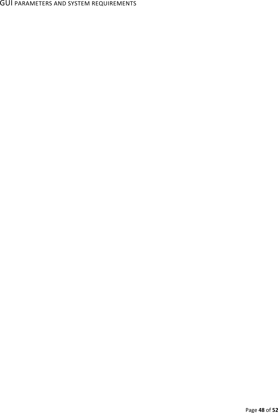 Page48of52GUIPARAMETERSANDSYSTEMREQUIREMENTS