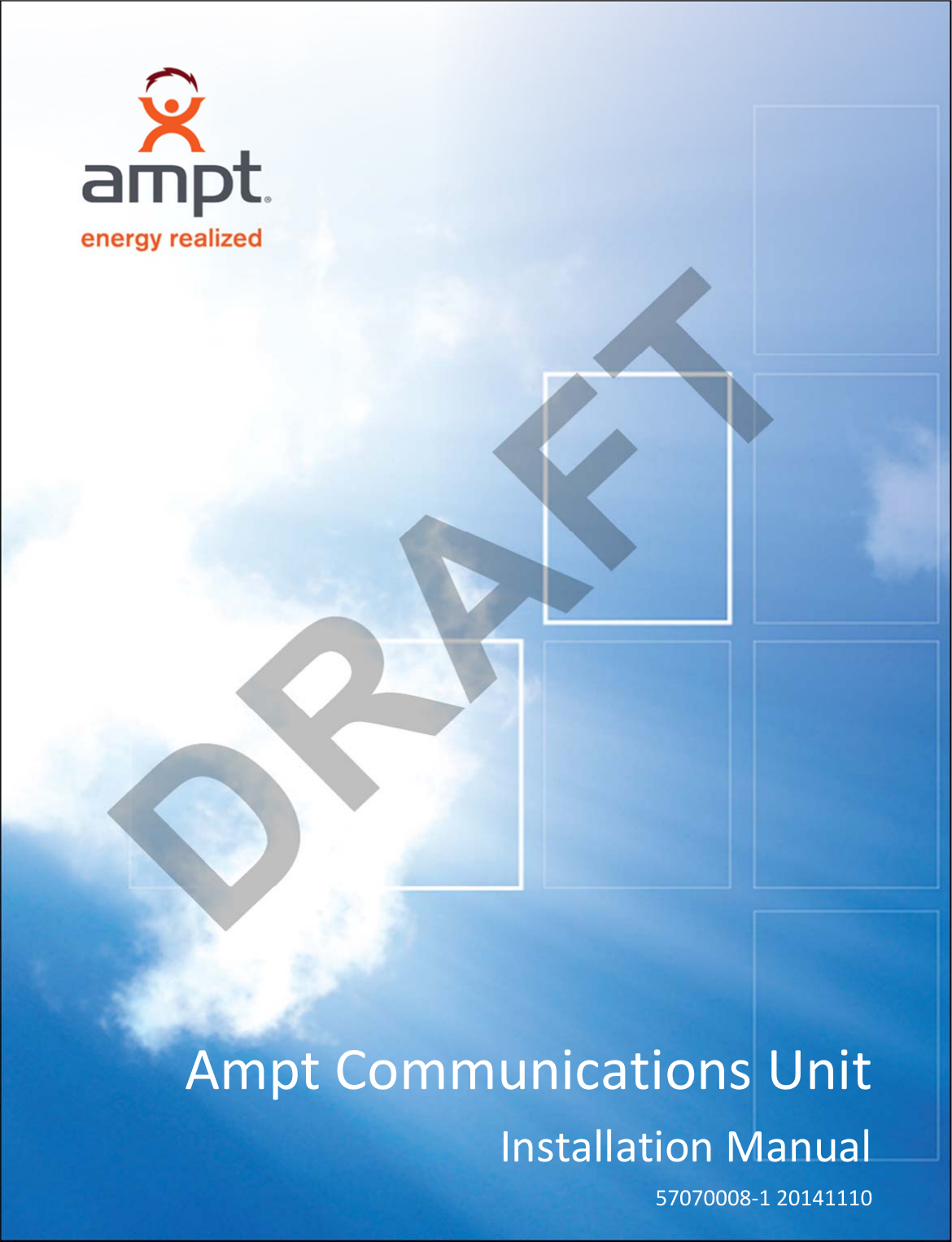   Manual AmptCommunicationsUnitInstallationManual57070008‐120141110