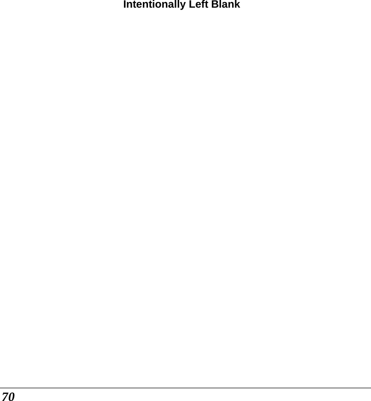  70 Intentionally Left Blank   