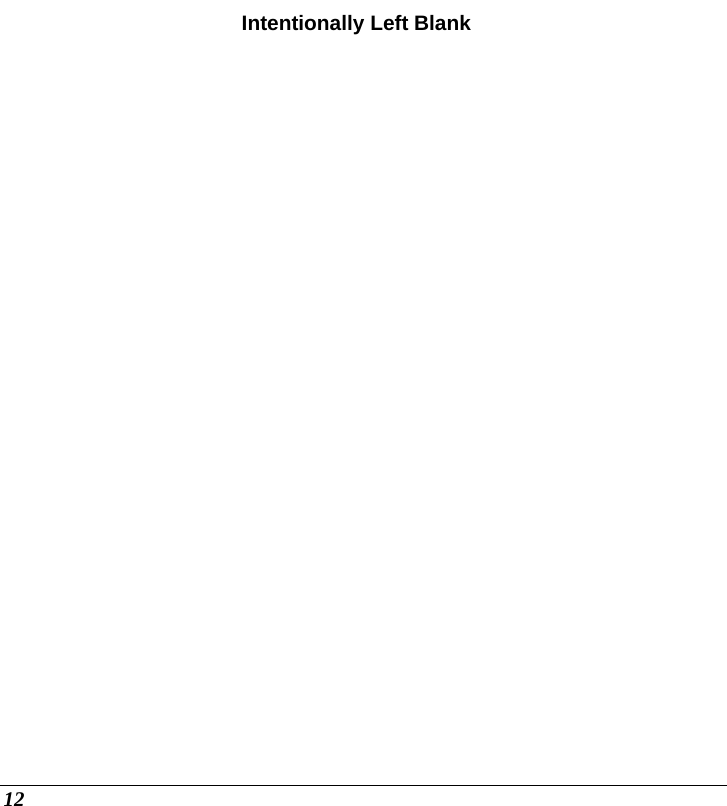  12 Intentionally Left Blank   