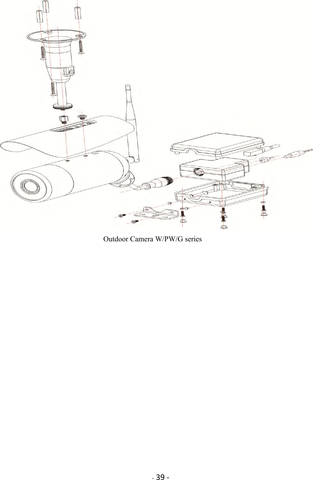    - 39 -                               Outdoor Camera W/PW/G series   