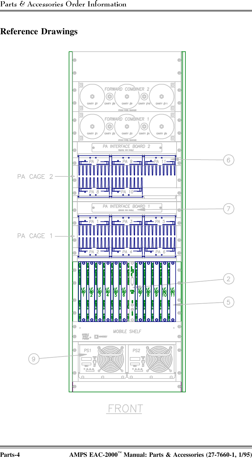 Reference DrawingsParts-4 AMPS EAC-2000™ Manual: Parts &amp; Accessories (27-7660-1, 1/95)