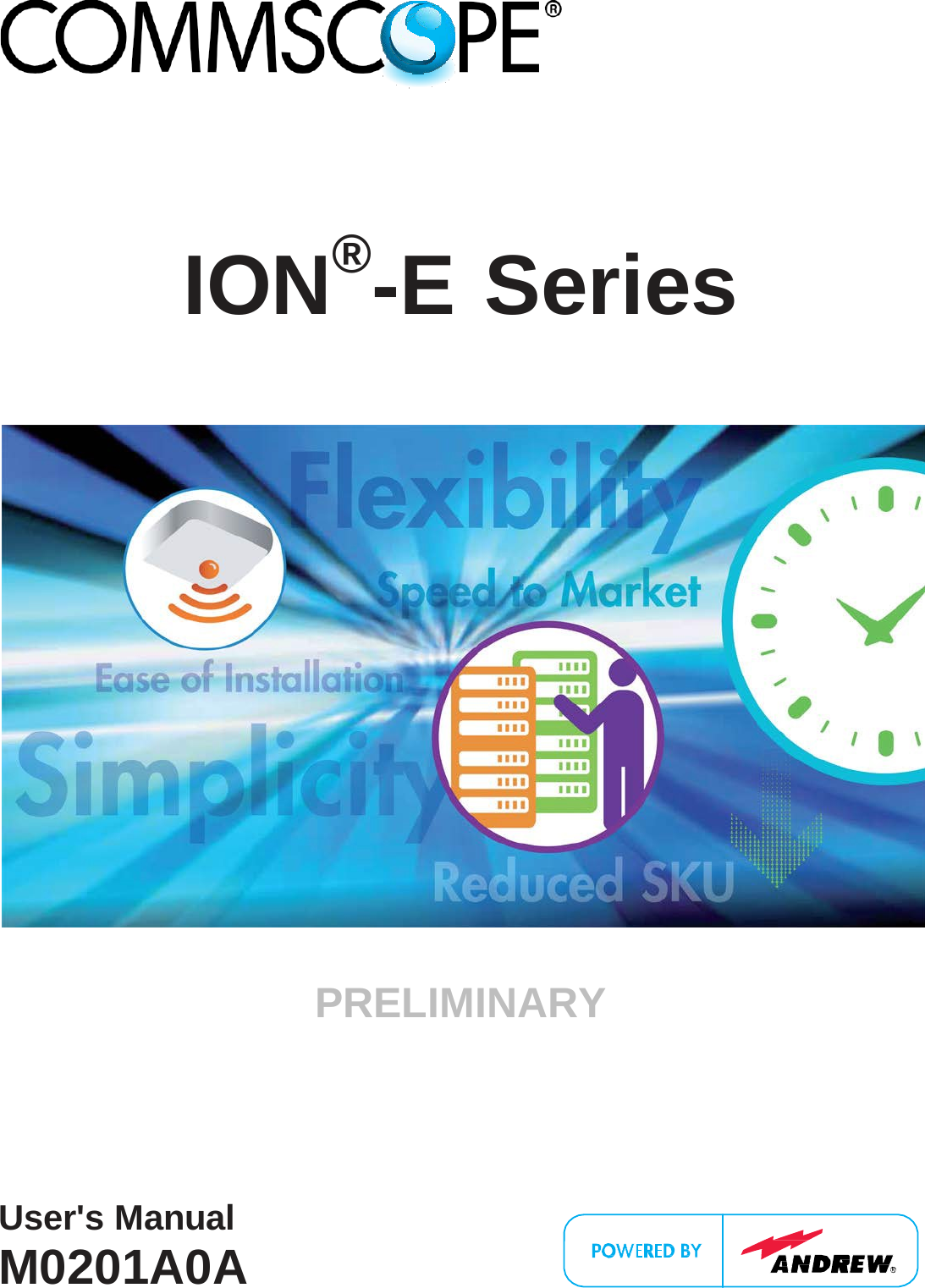         ION®-E  Series          PRELIMINARY           User&apos;s Manual M0201A0A 