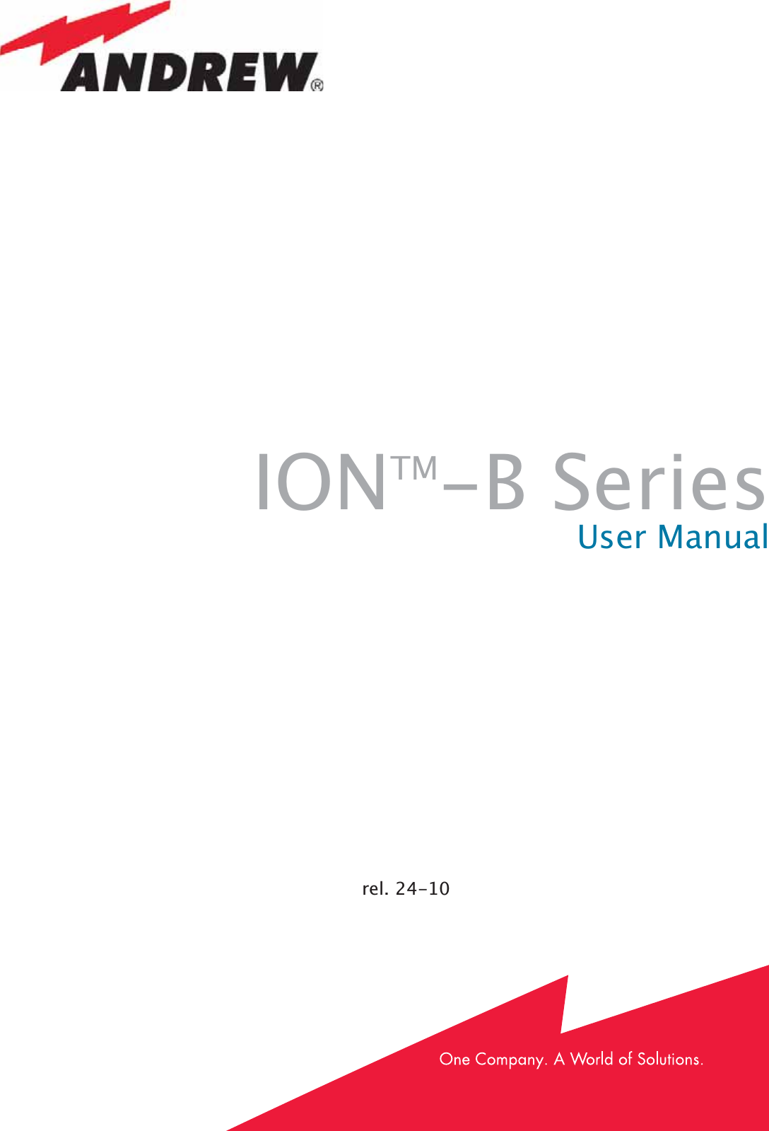 IONTM-B SeriesUser Manualrel. 24-10