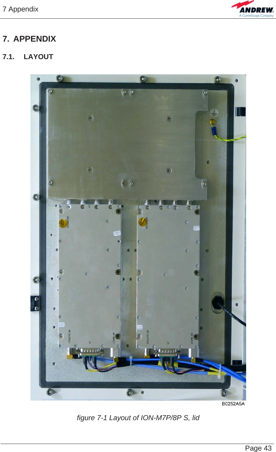 7 Appendix   Page 437. APPENDIX 7.1.  LAYOUT   figure 7-1 Layout of ION-M7P/8P S, lid  