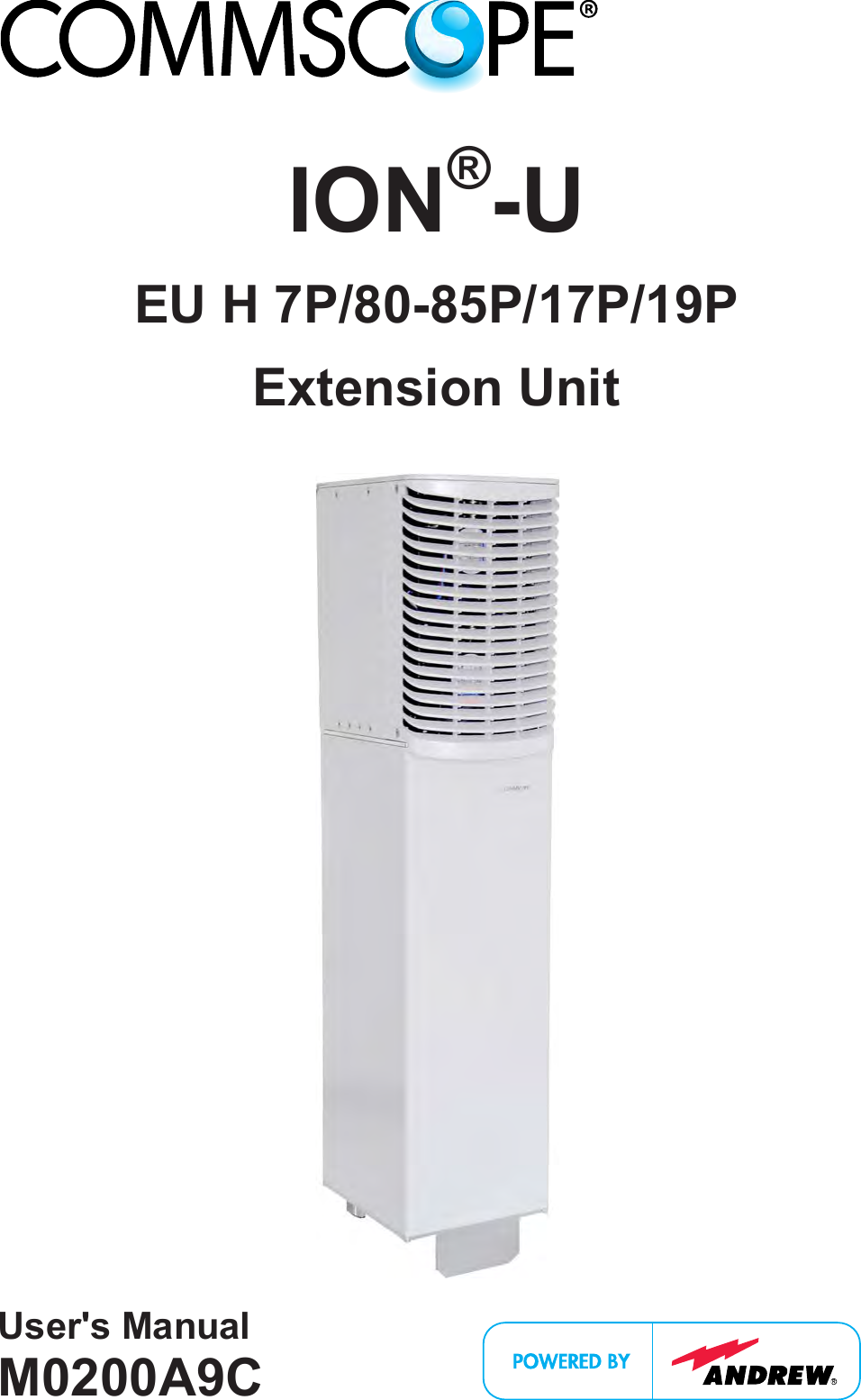     ION®-U EU H 7P/80-85P/17P/19P Extension Unit    User&apos;s Manual M0200A9C  