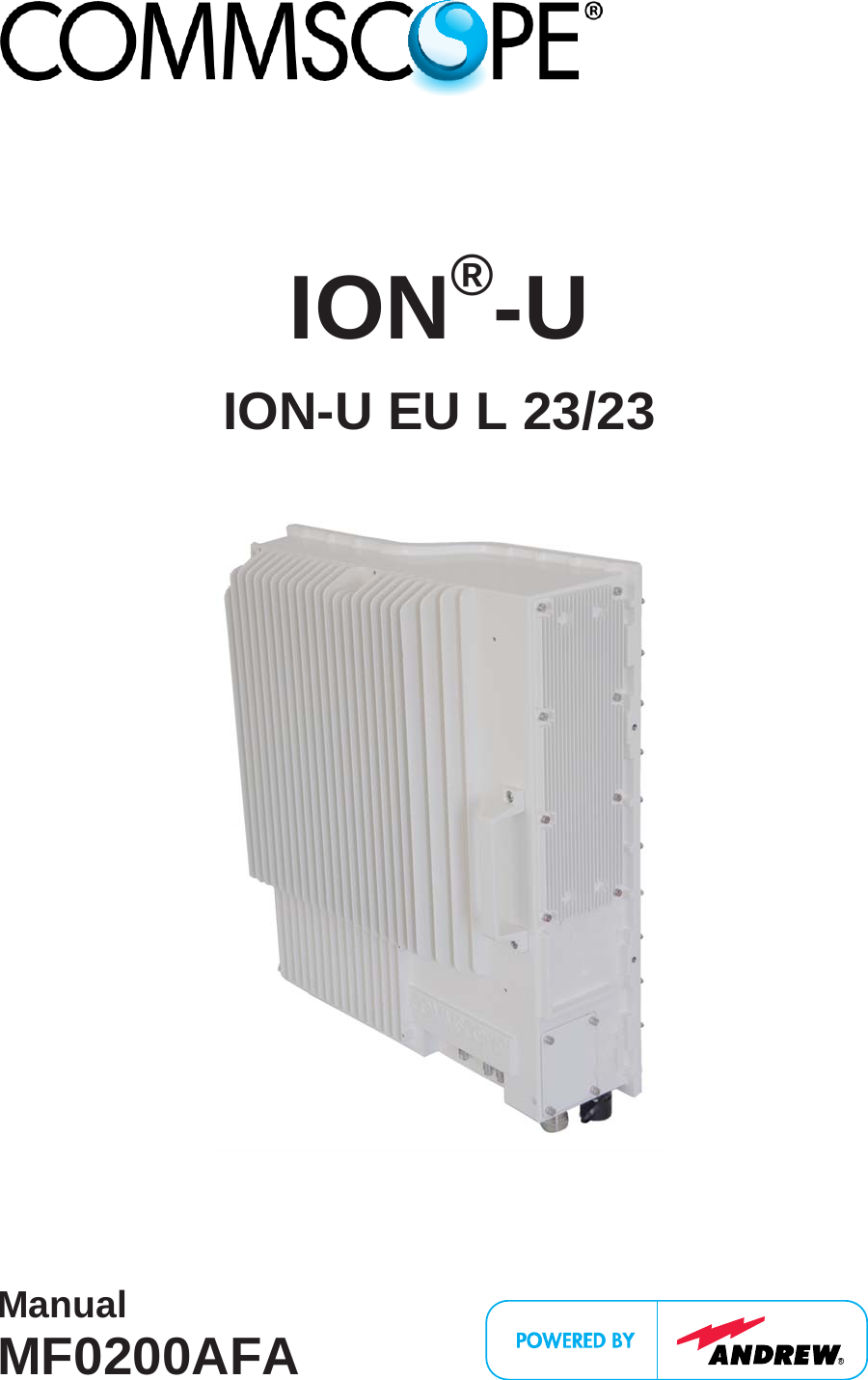     ION®-U ION-U EU L 23/23      Manual MF0200AFA  