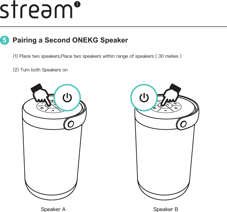 5Pairing a Second ONEKG Speaker  