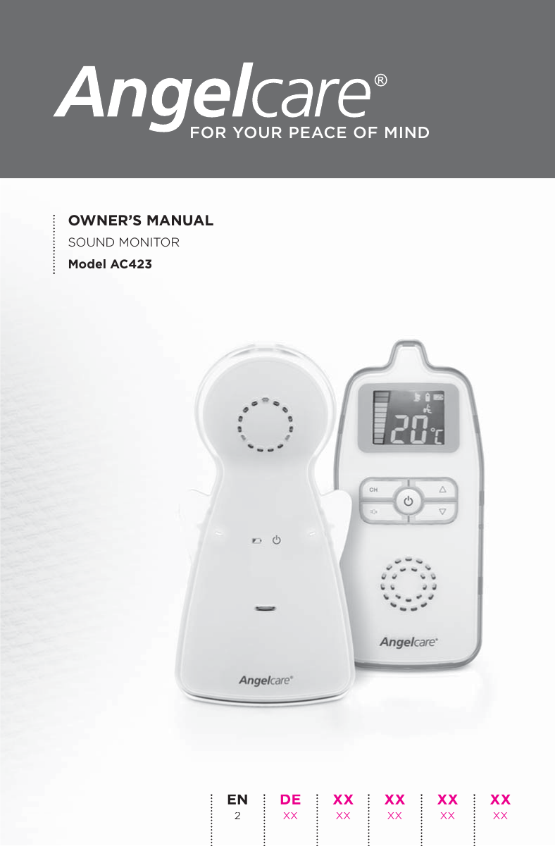 OWNER’S MANUALSOUND MONITORModel AC423XX XXXX XXXX XXDE XXXX XXEN 2FOR YOUR PEACE OF MINDSOUND MONITORModel AC423XXXXXXXXXXXXDEXXXXXXEN2