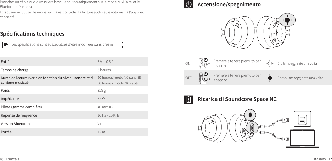 Page 11 of Anker Innovations A3021 Soundcore Space NC Bluetooth Headphone User Manual 