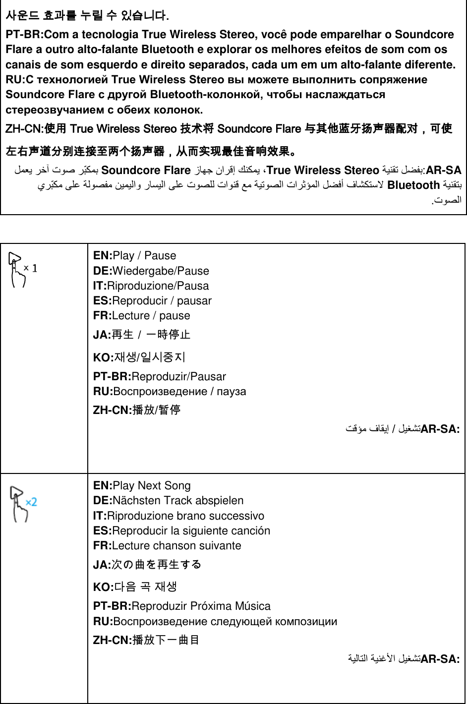 Page 16 of Anker Innovations A3161 Soundcore Flare Bluetooth Speaker User Manual I