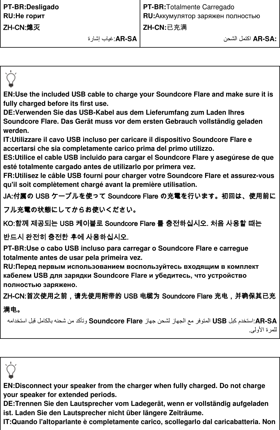 Page 29 of Anker Innovations A3161 Soundcore Flare Bluetooth Speaker User Manual I