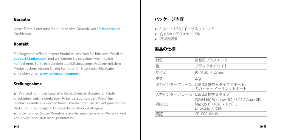 Page 6 of 8 - Anker  Instruction Manual 22B1D753B82EA9F 68ANHUB-U3E1A