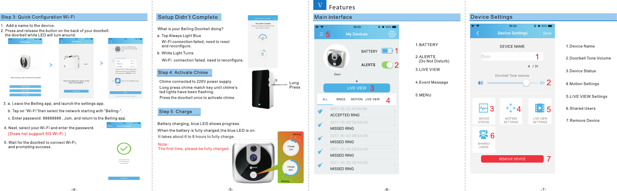 Annidigital Technology ANH311A Video Doorbell User Manual Belling Quick Start Guide anni V1 0 2