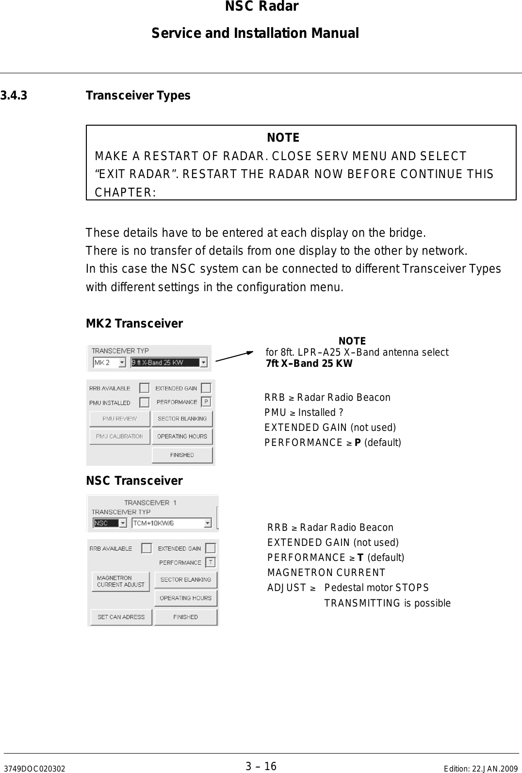 Page 137 of Anschuetz High Seas 9RAN-SUR-25U Marine Radar User Manual Titel