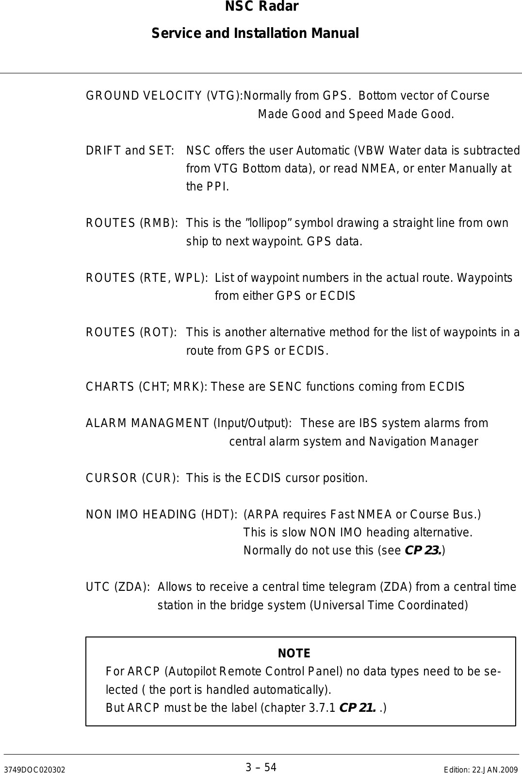 Page 175 of Anschuetz High Seas 9RAN-SUR-25U Marine Radar User Manual Titel