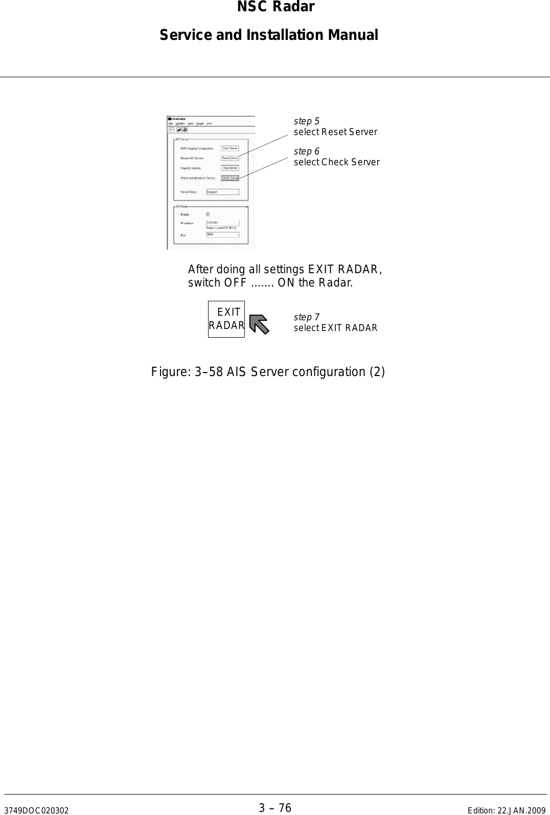 Page 197 of Anschuetz High Seas 9RAN-SUR-25U Marine Radar User Manual Titel