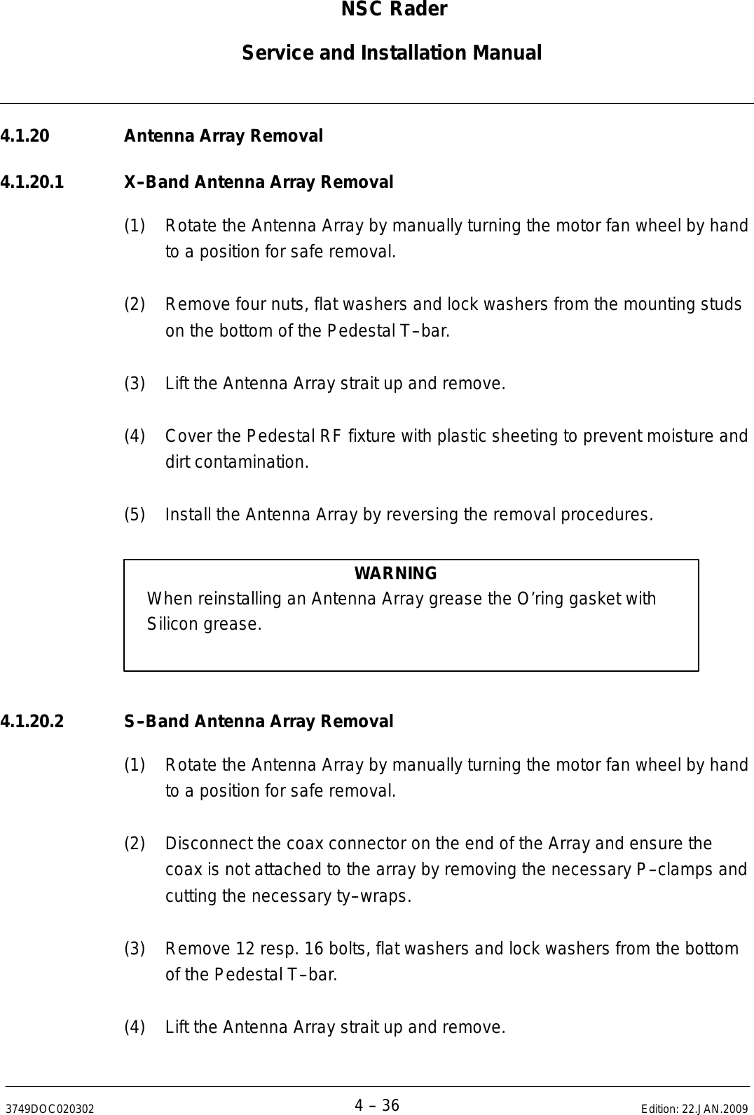 Page 239 of Anschuetz High Seas 9RAN-SUR-25U Marine Radar User Manual Titel
