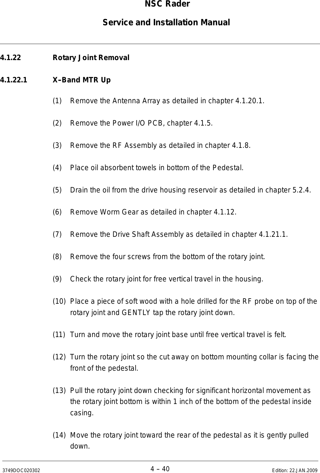 Page 243 of Anschuetz High Seas 9RAN-SUR-25U Marine Radar User Manual Titel